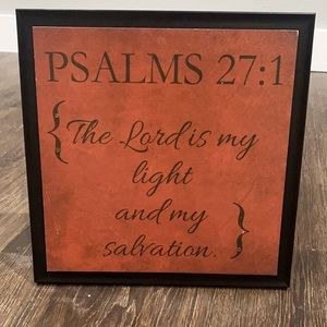 Bible verse wall frame 13”x13”